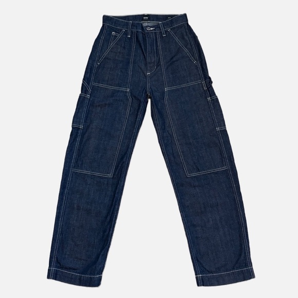 Edwin Bailee Worker Pant Cargo Utility High-Rise Jeans Size 24 Dark Wash - Picture 6 of 16